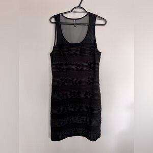 Simon Chang Ruffled Shift Above The Knee Mini Dress